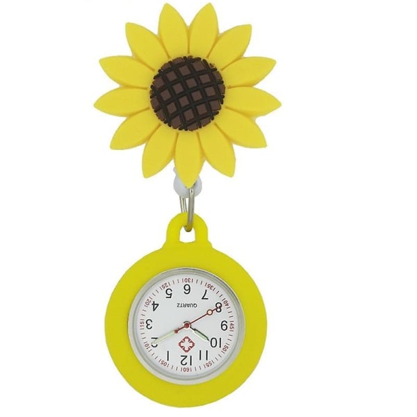 Design sygeplejerske ur hængende lommeur med spænde Simpelt studenterur Yellow