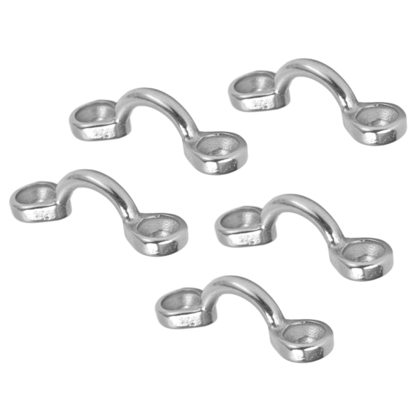5 stk Dæksøjerem Rustfrit stål 316 Pad Eye Tie Down Ankre Marine Kajak Kanotrigg 5 mm