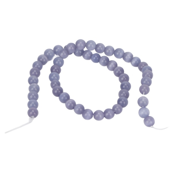 Natursten Spacer Beads DIY Steinperler Tilbehør for Halskjede Armbånd Smykker CraftLight Lilla
