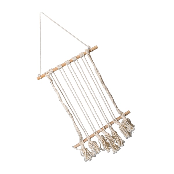 Hängande Fotodisplay Macrame Väggbonad Fotoorganisatör Bomullsbilder Display för Sovrum Sovsal
