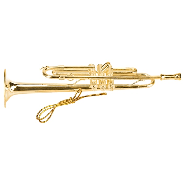 Miniatyyritrumpetti Malli Korkea Simulaatio Mini Musiikki-instrument Koti Sisustus Koristeelliset Loma Koristeet