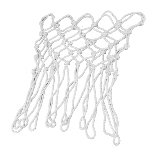 Basketnett All Weather Anti Whip Passer Standard Innendørs Utendørs Felger Profesjonelle Basketnett Polyester Hvit