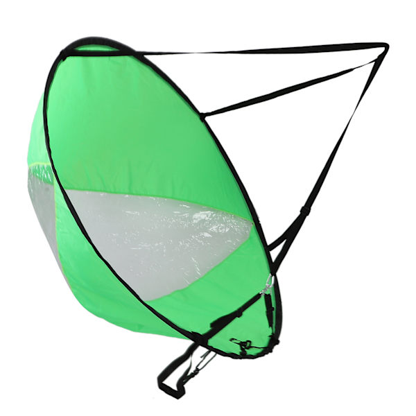 Polyester Taft Robust Foldbar Kajak Vindsejl Transparent Vindue Kano Vindsejl Båd Vandsportsudstyr Kajak Sejlads Grøn