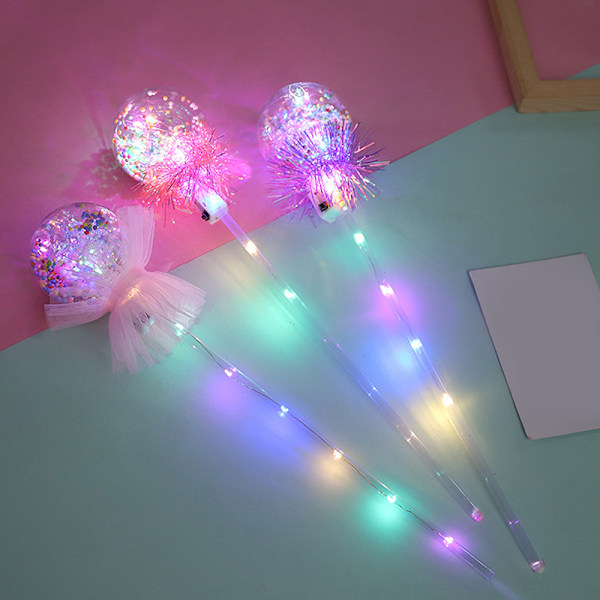 Light Up Wand 16,9 tum lång 3,1 tum kuldiameter Blinkande Färgglad Slitstark Gummi Blinkande LED Wand
