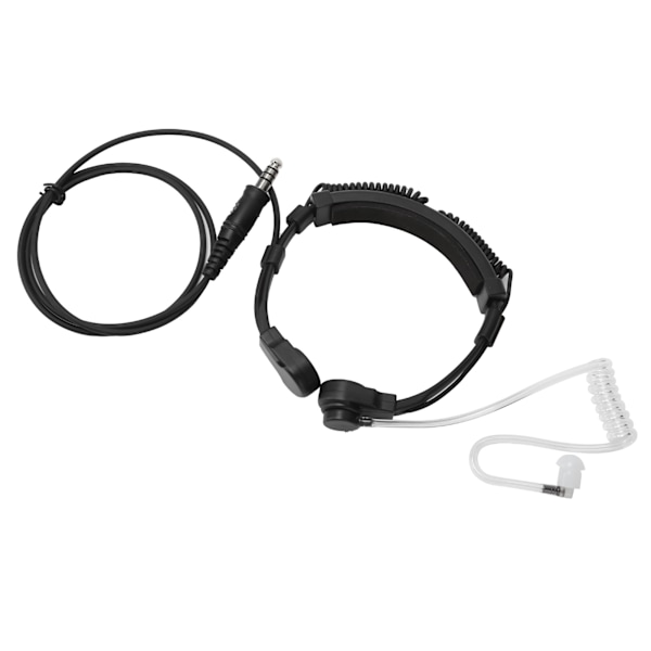 Teleskopisk Hals Vibrationsmikrofon Hörlur Headset för Walkie Talkie Radio