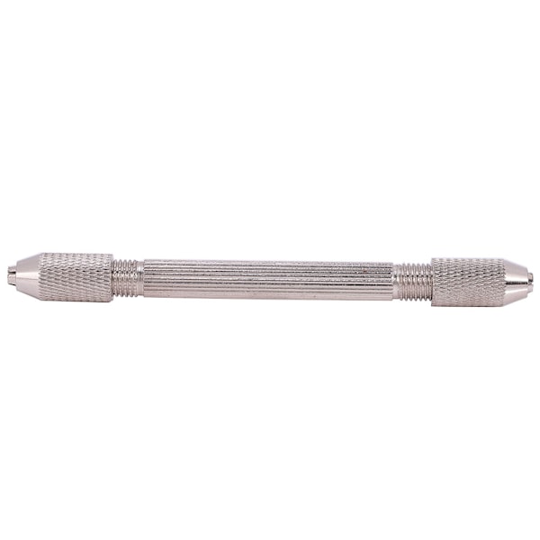 Metall Dubbla End Pin Skruv Chuck Hand Drill Bit Twist Smycken Watch Repair Tool