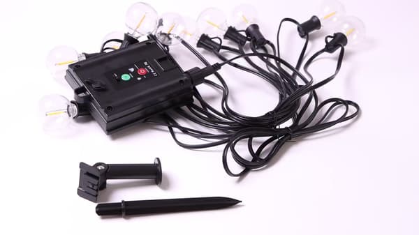 USB-solcellelyslenke 10 m