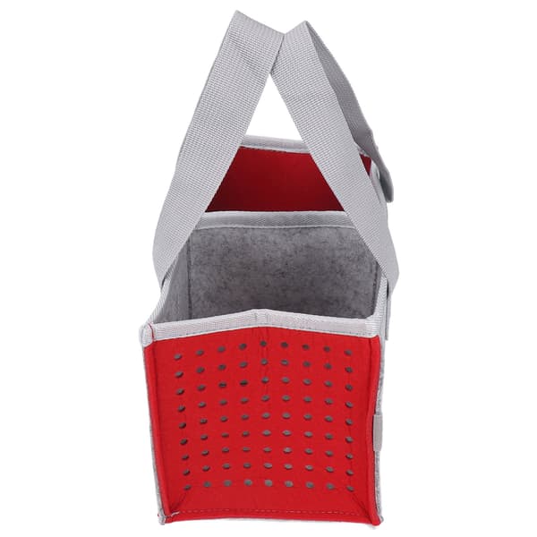 Portable Storage Bag Extra Space Felt Case for Toniebox Player Starter Set Red