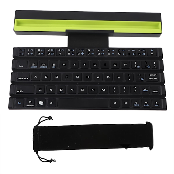 Vikbart Tangentbord Trådlöst Bluetooth Portabelt Mini Vikbart för Surfplatta Laptop Smartphone