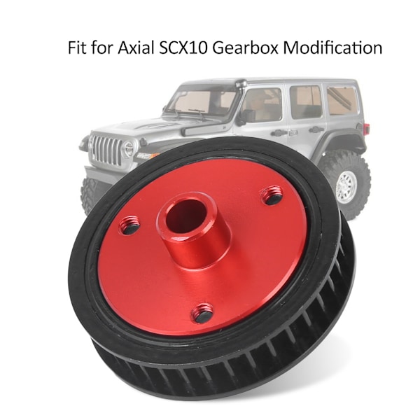 Gummiremsväxellåda Modifierad växelkombination Passar för Axial SCX10 RC bilmodell Svart
