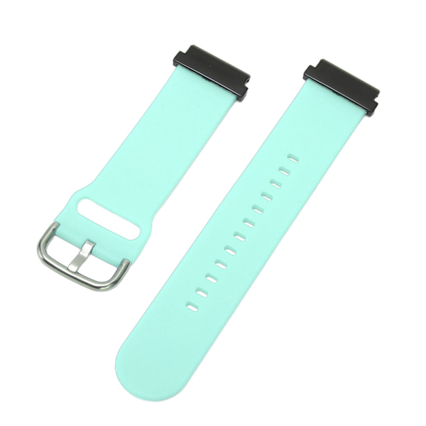 22 mm silikoniranneke Smart Sports Watch Band Byte Garmin Fenix ​​7 6 5 Vaaleansininen