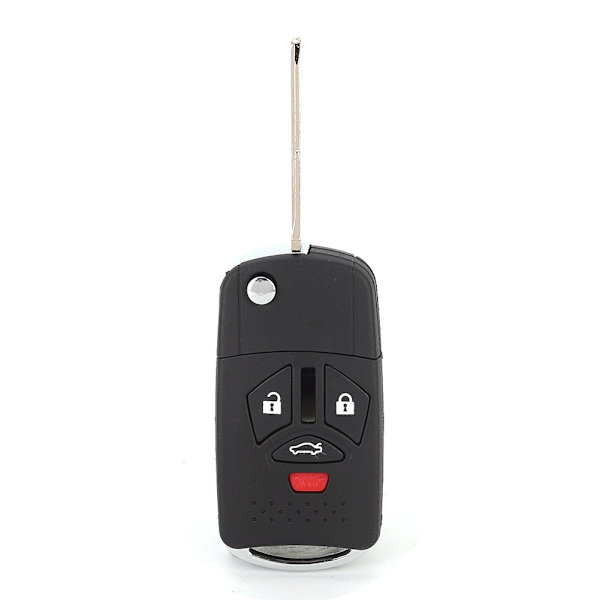 3+1 Knaps Folding Fjernbetjening Flip Shell Nøgleholder Cover Passer til Mitsubishi 2007-2010 Eclipse