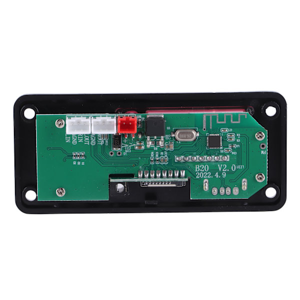 DC 6V-12V Bluetooth 5.0 MP3 Decoder Module Digital Screen Dual Decoding Wireless Audio Receiver Module with Remote Control