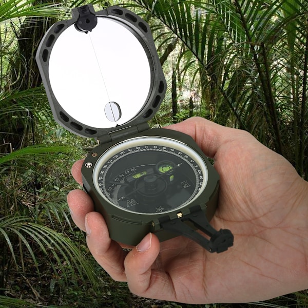 Bärbar militärkompass med hög precision Utomhus Survival Camping Vandringsutrustning