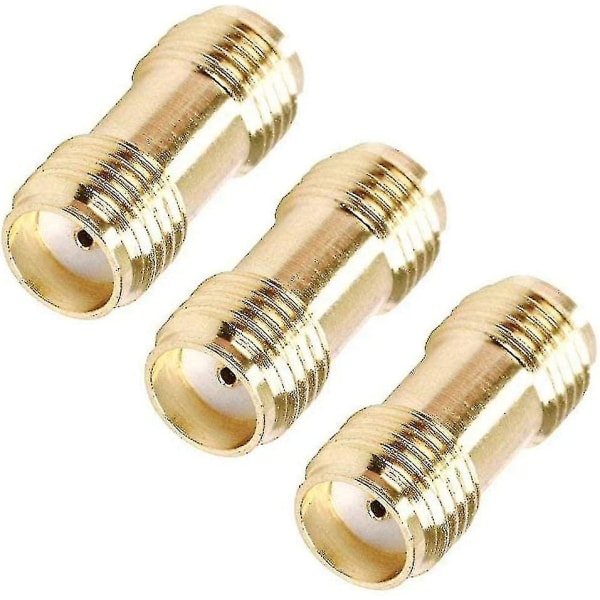 Koaxialadapter Sma Koaxialjackkontakt (guld) 3st