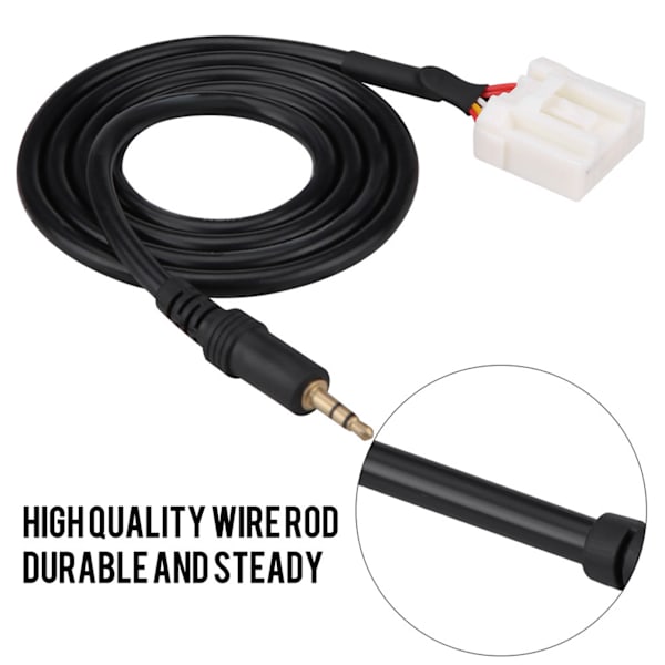 3,5 MM AUX Audio Input Radio MP3-afspiller Mobiltelefon Indgangsadapterkabel til Mazda 3/6