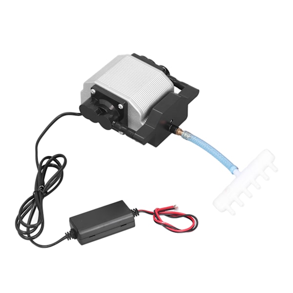 Fiskedam iltpumpe Lille husholdningsluftning Akvarium Bilbatteripumpe 12V luftning Fiskeluftning 12V DC 30L luftpumpe 16W