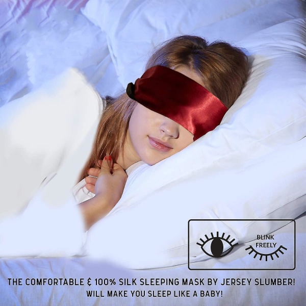 Satin sömnmask Ögonbindning Ögonbindning Ögonbindel Sovmasker Pass för vuxna parälskare 2 delar 150cm