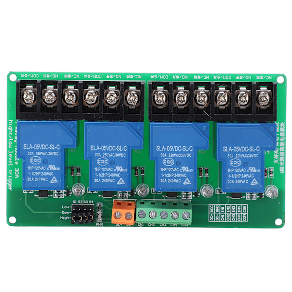 Relay Module 4 Channel Circuit Automatic Control High Low Level Trigger Electronic Component 5V