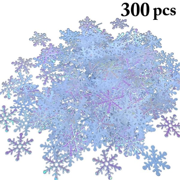 1 pakke Snowflake Confetti Festpynt Tilbehør Creative Sparkly Christmas Party Supplies Color zafiro profundo 2cm