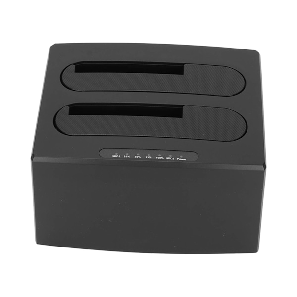 Harddiskleser USB 3.0 til SATA I II III Dual Bay Ekstern HDD Dokkingsstasjon Offline Clone Copy for 2,5 tom 3,5 tom HDD SSD EU-kontakt