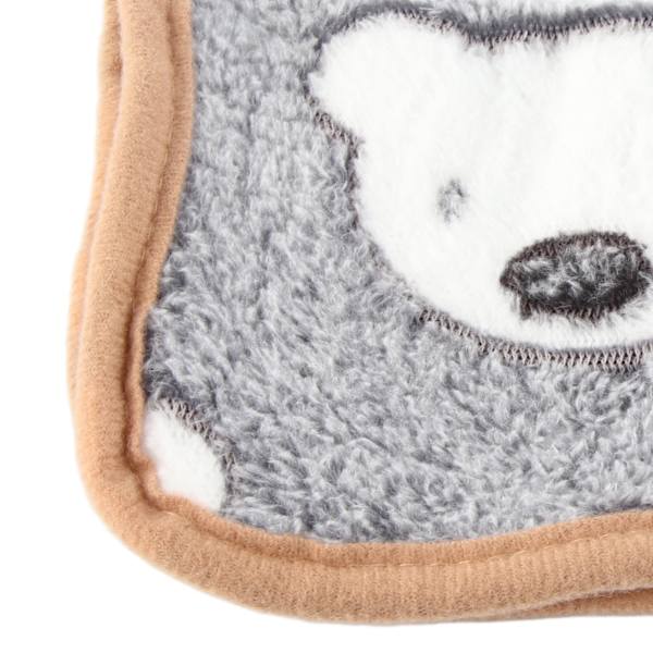 Maidonpehmeä Lemmikkieläinten Lämmitinpehmuste Koira Söpö Lämmitinpehmuste Pehmeä Mukava Kissan Lämmitinpehmuste Syksyyn ja Talveen Harmaa Tausta Valkoinen Karhunpää M