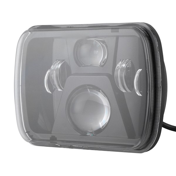 H4 7 tommers LED firkantet frontlys Høy lysstyrke 12‑24V Frontlykt Passer for Wrangler YJ