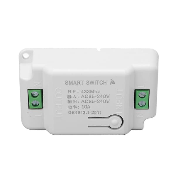 Smart dimmermodul RF-kontroll 10A AC85240V ljusautomationsmodul för hushållsapparater