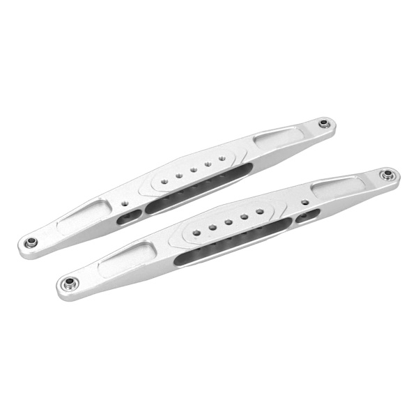 2st RC bakre nedre släparm aluminiumlegering hög hållfasthet för Losi Baja Rey Hammer Rey 1/10 RC bil Silver