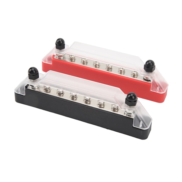 2 stk. Busbar 150A Sort og Rød RV Skib 8 Vejs Busbar M6 Høj Strøm Stud Strømfordelingsblok DC12V til 48V