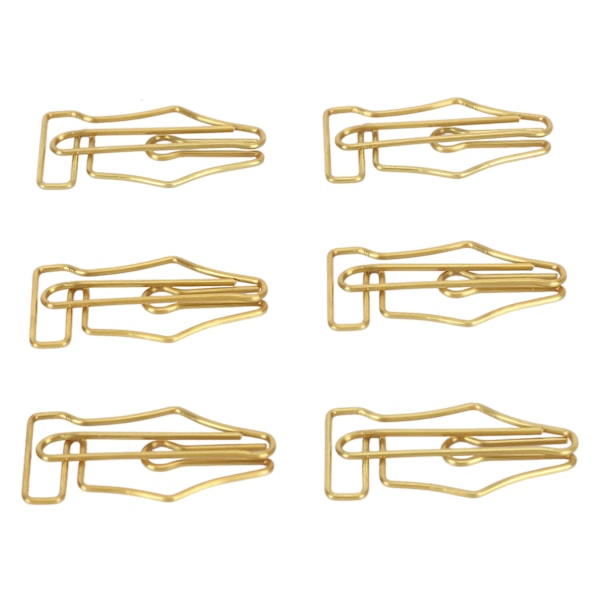100 stk. Fancy Papirclips Store Plastbelagte Tråd Multi Purpose Pen Formede Papirclips til Hjem Skole Kontor