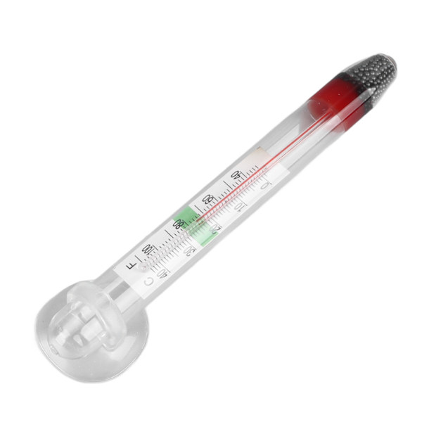 Akvarium termometer Noggrann Säker Professionell Glas Liten Digital Fisktank Termometer med Sugkopp Termometer