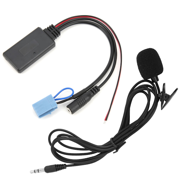 Bluetooth 5.0 AUX-kabeladapter med mikrofon til håndfri erstatning for Smart Fortwo 450 Radio