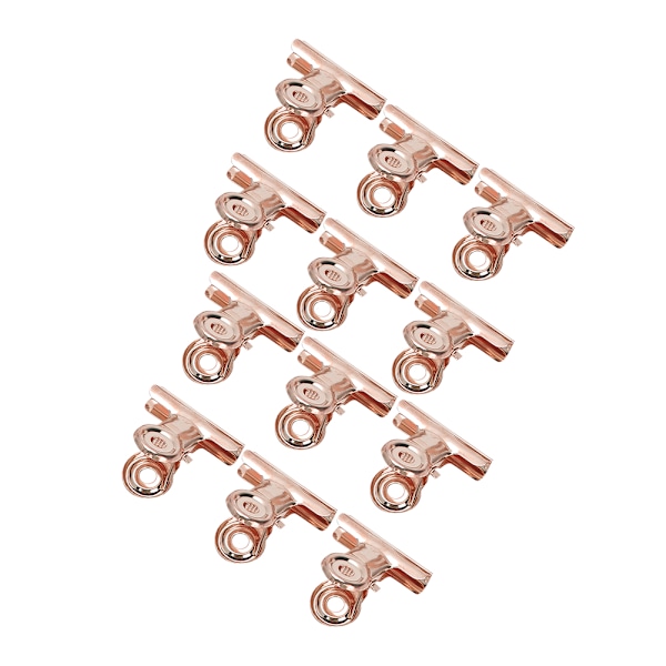 12st Curve C Nagelförlängningsklämmor Nagelklämma Filklämma NagelkonsttillbehörRose Gold
