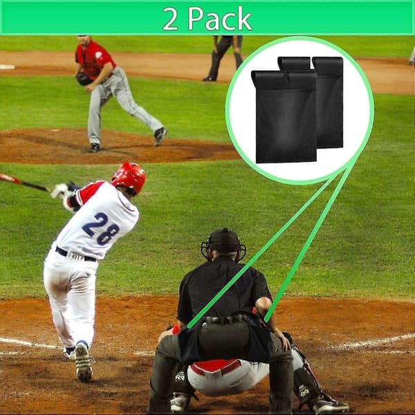 2 delar Umpire Ball-väska Domarutrustning Baseball Softball Domarväska Kvalitetsvävd Polyesterväv Kompatibel med Baseball
