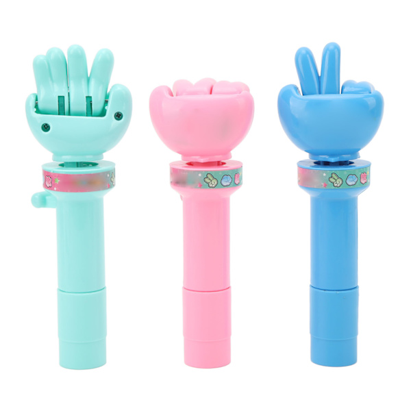 3 stk Finger Stein Saks Papir Spill Håndholdt Bytte Gjetting Stein Saks Papir Spill Underholdning Interaktivt Leke Grønn Rosa Blå