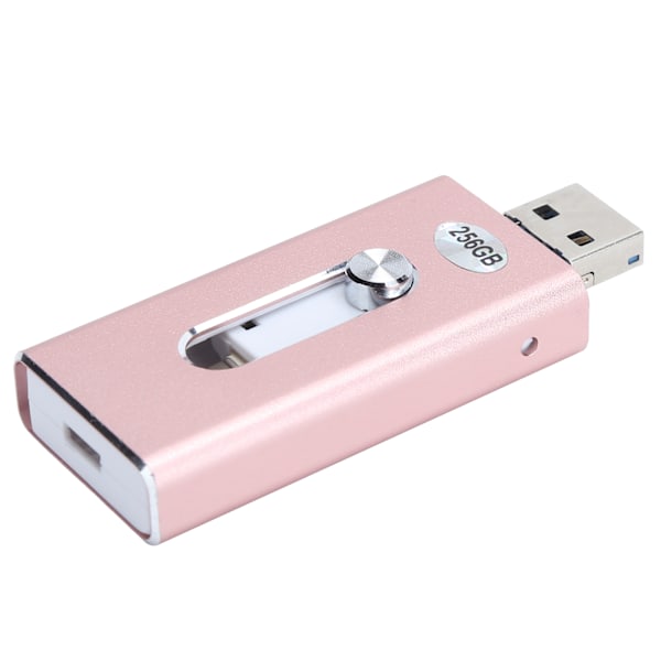 3 i 1 Micro U Disk 256GB OTG Flash Drive USB for minnepinner for Android/iOS/Windows