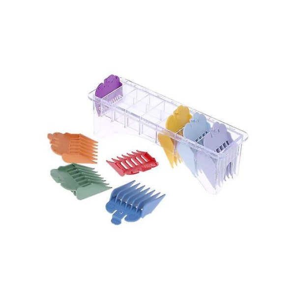 8 Storlek färgglada hårklippare Limit Comb Guide Set