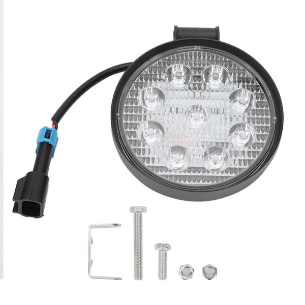 27W Rund Bil 9LED Arbeidslampe for Belysning IP67 Vanntett Universelle Lys