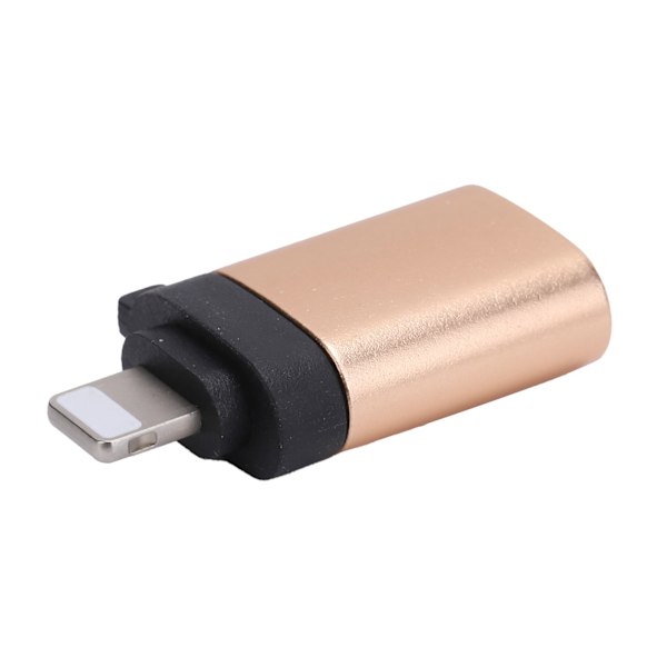 USB3.0 OTG-adapterkonverter för snabb laddning och dataöverföring, passar för IOS-telefoner, guld