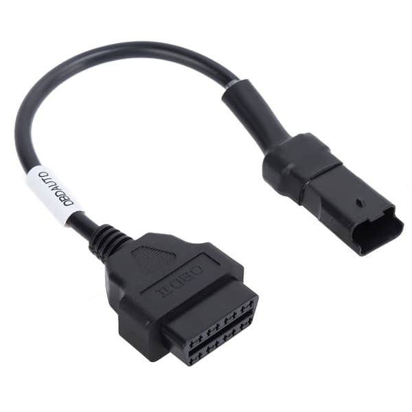 4-pin OBD Diagnostic Cable Adapter OBD2 Extension Connector Replacement for Ducati Motorcycles