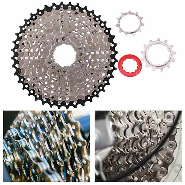 Road Bike Freewheel Cassette Sprocket 9 Speed ​​11-40T Cykelbytestillbehör