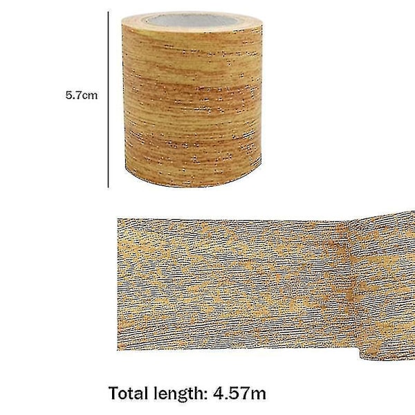 Puun Tekstuurilla Varustettu Huonekalujen Korjausnauha - Vahva Liima, Vedenkestävä - Kultainen Kameli
