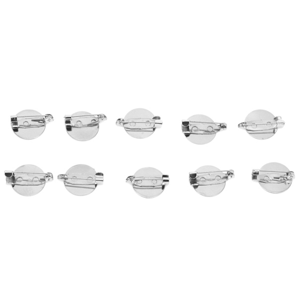 10st DIY Platt Rund Brosch Pins T Shirt Väska Ryggsäckar Hatt Tillbehör för barn