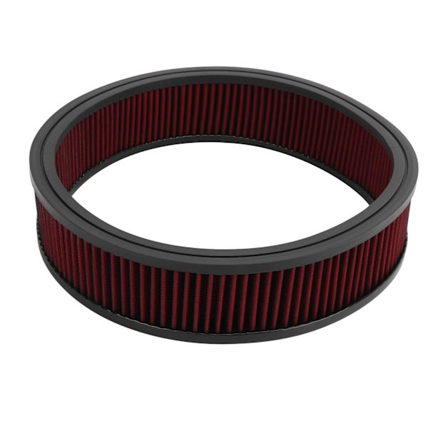 Air Filter Element Round High Flow Reusable Washable Air Cleaner Element Replacement for Ford Red