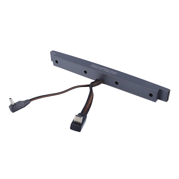 USB-hub Lång Slank Multifunktionell Grå Bärbar USB-dockningsstation Ersättning för Tesla Model 3 Y