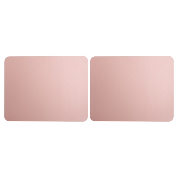 2 st Musmatta PVC Läder Vattentät Skrivbordsmatta Kudde Kontor Hem Mus Skydd 27x21cm Rosa
