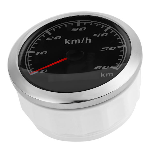 85mm 60KM/H GPS-hastighetsmätare IP67 Vattentät Universal för Marinbåtar Yachter Bil Motorcykel Svart Urtavla