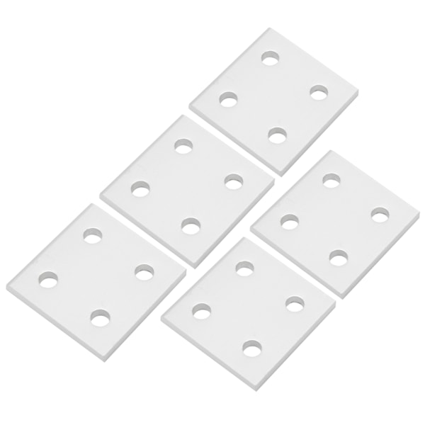 5 stk 4-hulls vertikal koblingsplate for skjøteplate for aluminiumprofiler 2040