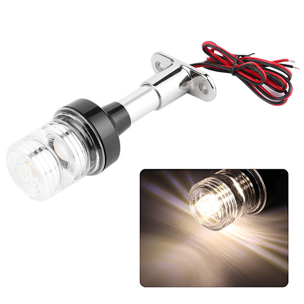DC12V-24V 5W Båtsignallampa 360 Grader Allround Ankar Akterlampa IP66 Vattentät (6 tum)